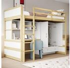 STILVORA Kinderbett 90x200 mit Kleiderschrank,Jugendbett Bettgestell mit...