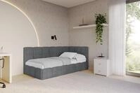 ALTDECOR Jugendbett LIVY (Jugendbett mit Bettkasten und Lattenrost, Polsterbett...