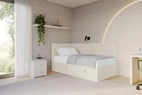 ALTDECOR Jugendbett LOVY (Jugendbett mit Bettkasten, Polsterbett ohne Matratze),