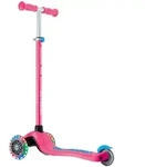 Globber Tretroller, Kinder- Scooter PRIMO PLUS LIGHTS rosa