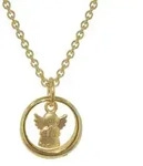 trendor Kette mit Anh&auml;nger 72931, Taufring mit Engel Gold 333 mit...