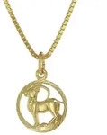 trendor Kette mit Anh&auml;nger 75990-01, Kinder Sternzeichen Steinbock 333 Gold +