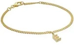 trendor Silberarmband 21602-E, M&auml;dchen mit Buchstabe E 925 Silber Vergoldet
