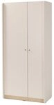 Masseno Dreht&uuml;renschrank VETTA 90 cm Kleiderschrank 2 T&uuml;ren und Schubladen