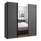 luma-home Schwebet&uuml;renschrank 22512 (B180/H208/T64 cm mit Kleiderstange,