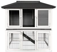 HOME DELUXE Kleintierstall TOCA Kaninchenstall - 115 x 115 x 60 cm, Offener Boden,