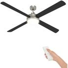 vidaXL Deckenventilator Deckenventilator mit Licht und Fernbedienung &Oslash; 130 cm