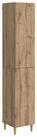 vidaXL Gartenlounge-Set Schrankset 2 stk. Artisan-Eiche Holzwerkstoff, (2-tlg)