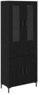 vidaXL Highboard Highboard 2 stk. Schwarz Eichen-Optik 69,5 x 34 x 180 cm (2 St)