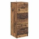 vidaXL Schranksystem Schubladenschrank Altholz 33 x 34,5 x 87 cm Holzwerkstoff...