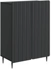 vidaXL Sideboard 66 x 34,5 x 92 cm Sideboard Schwarz 66x34,5x92 cm Holzwerkstoff