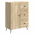 vidaXL Sideboard 66 x 34,5 x 90 cm Sideboard Sonoma-Eiche 66x34,5x90 cm...