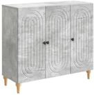 vidaXL Sideboard Sideboard Betongrau 89 x 34,5 x 80 cm Holzwerkstoff (1 St)