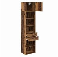 vidaXL Highboard Highboard Altholz 50 x 42,5 x 225 cm Holzwerkstoff (1 St)