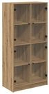 vidaXL Highboard Highboard Artisan-Eiche 68 x 37 x 142 cm Holzwerkstoff (1 St)