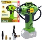 PRO CRAFT Akku-Handkompressor LK20 Akku Kompressor 20 V 11 bar Solo - ohne...