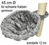 nanook Kratzbaum Liegemulde XL extratief grau &Oslash; 45 cm