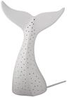 GILDE Tischleuchte FLOSSE Tischleuchte - wei&szlig; - Porzellan - H&ouml;he 30cm x Breite