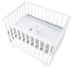 roba&reg; Laufgitter 4-eckig, Laufstall, inkl. Schutzeinlage & Rollen,...