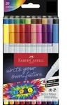 Faber-Castell Faserstift FABER-CASTELL Boldpen Grip 20 St&uuml;ck Kartonetui