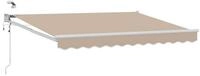 vidaXL Markise Elektrische ausziehbare Markise Beige 3,5 x 2,5 m (1-St)