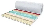FDM, Topper FRUTI LATEX, 6 cm hoch, (Komfortschaum, Matratzentopper) 140 cm x...