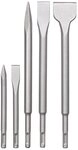 kwb Mei&szlig;el-Set kwb SDS-Plus Mei&szlig;el-Set f&uuml;r Bohrhammer, 5-teiliger Stein- u.