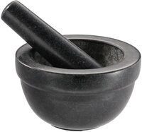 R&Ouml;SLE M&ouml;rser, (2-tlg), Granitm&ouml;rser f&uuml;r Kr&auml;uter, Gew&uuml;rze oder Pesto,
