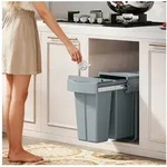 HOMCOM Einbaum&uuml;lleimer Abfallsammler Ausziehbar 20 L+10 L+10 L, 3...