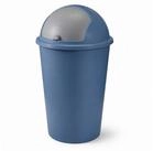 Mojawo Aschenbecher Abfalleimer Schwingdeckeleimer M&uuml;lleimer 50 Liter Blau