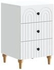 vidaXL Nachttisch 43x 41 x 66,5 cm Nachttisch mit Schubladen Wei&szlig; 43x 41x66,5...