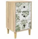 vidaXL Nachttisch Nachttisch GOTHA Sonoma-Eiche 36 x 33 x 60 cm Holzwerkstoff...
