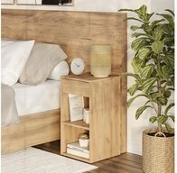 Vicco Nachtschrank Dany, Goldkraft Eiche, 35 x 65 cm mit 1 Schublade (1-St)