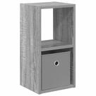 vidaXL Nachttisch Nachttisch Graues Sonoma 25,5 x 22 x 49,5 cm Holzwerkstoff...