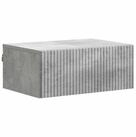 vidaXL Nachttisch Wandmontierter Nachttisch Betongrau 49 x 34,5 x 20 cm (1-St)