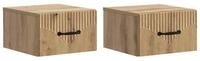 vidaXL Nachttisch 34,5 x 33 x 20 cm Nachttisch h&auml;ngend 2er Set Nachtschrank