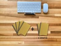 Tagebuch A 6 Notizbuch - Set, 4+2 gratis, Luxury 80 Seiten GOLD GMUND SHIMME...