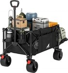 Woltu Bollerwagen (1-tlg), faltbar, Campingwagen 205 L, Tragkraft 180 kg