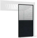 Weide Pavillonseitenteil Anthrazit-Aluminium Lamellenwand f&uuml;r Weide Pergola...