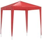 vidaXL Pavillon 200 x 200 x 240 cm Party-Zelt 200x200x240 cm Rot PE und Stahl