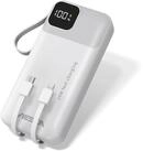 VIESTA Powerbank 20.000 mAh Wei&szlig; 22,5 W Powerbank, Lightning LCD-Display