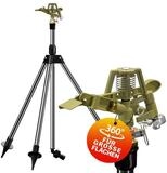Gardebruk Kreisregner, Sprinkler Teleskopstativ Sprengweite bis 24m 360&deg;