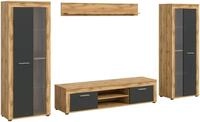 xonox.home Regal Jam Regal J4 System grau, Eiche Dekor., 4-tlg.