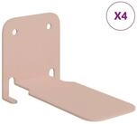 vidaXL Regal Unsichtbares Schwimmendes Regal 4 stk. Rosa 6 x 11 x 6,5 cm, 4-tlg.