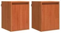 vidaXL Regal Wandschrank 2 stk. Wachsbraun 30 x 30 x 40 cm, 2-tlg.