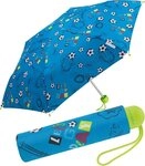 HAPPY RAIN Taschenregenschirm Mini Kinderschirm Basic reflektierend bedruckt,