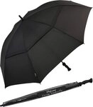 Impliva Stockregenschirm Falcone&reg; XXL Golfschirm doppeltes Glasfibergestell,