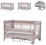 Chipolino Baby-Reisebett Glory 2 Ebenen, mit Matratze, zusammenklappbar, R&auml;der,