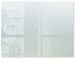 Tulup Schneidebrett Glasplatte aus Geh&auml;rtetem Glas Transparent, Milchig, Matt,