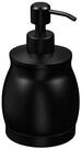 relaxdays Seifenspender Edelstahl 390 ml, (1-tlg), schwarz